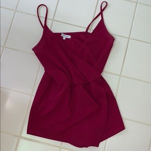 Pink party romper